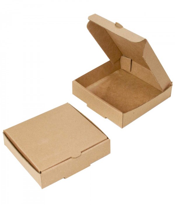 9X9X1.5 Inches Brown Corrugated Pizza Box 5 Ply (Pack of 50)